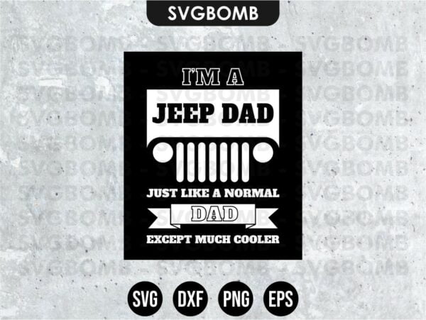 Jeep DAD SVG