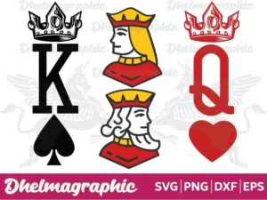 King and Queen Couple SVG