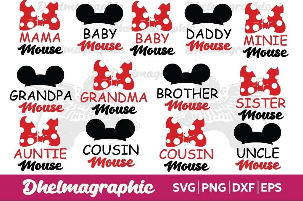 Download Mickey And Minnie Family Svg Vectorency