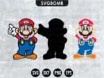 Mario Bros SVG Layered Easy Cut