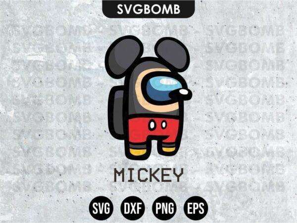 Mickey Mouse Among Us SVG