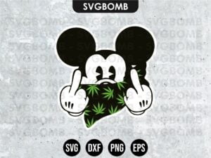 Mickey Mouse Cannabis SVG