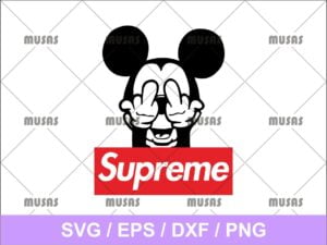 Mickey Mouse Supreme SVG
