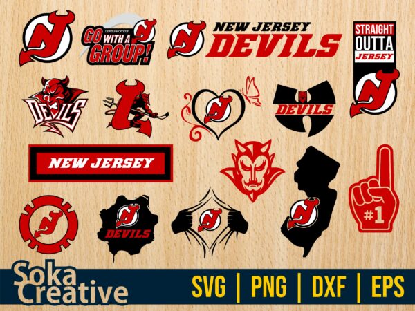 NHL New Jersey Devils, New Jersey Devils SVG Vector, New Jersey