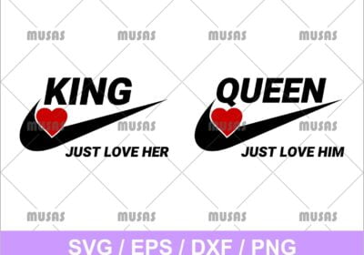Nike King and Queen SVG