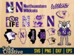 Northwestern University Football SVG Bundle