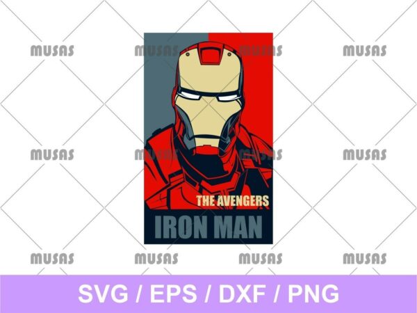 Obey Iron Man Avengers SVG