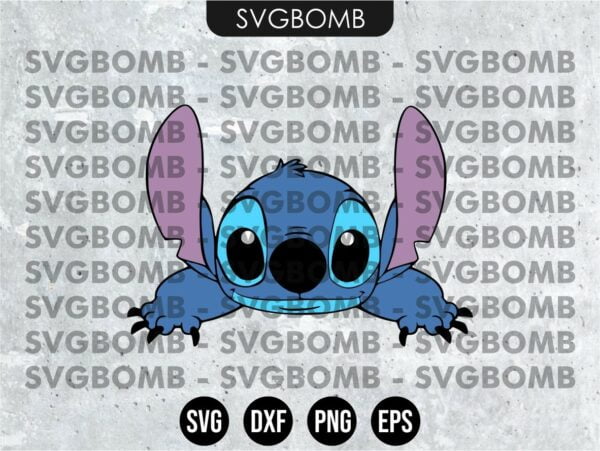 Peek a Boo Lilo and Stitch SVG