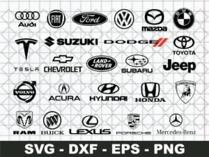 Popular Car Brands Logo SVG