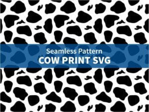 Seamless Pattern Cow Print SVG