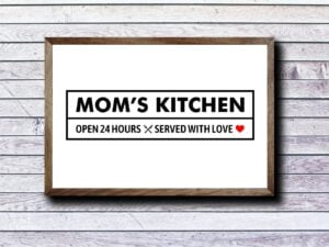 Sign Mom's Kitchen SVG
