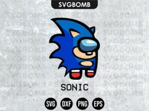 Sonic Among Us SVG