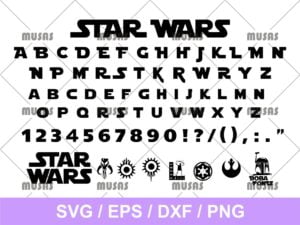 Star Wars Font SVG