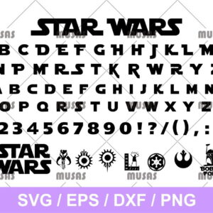 Star Wars Font SVG