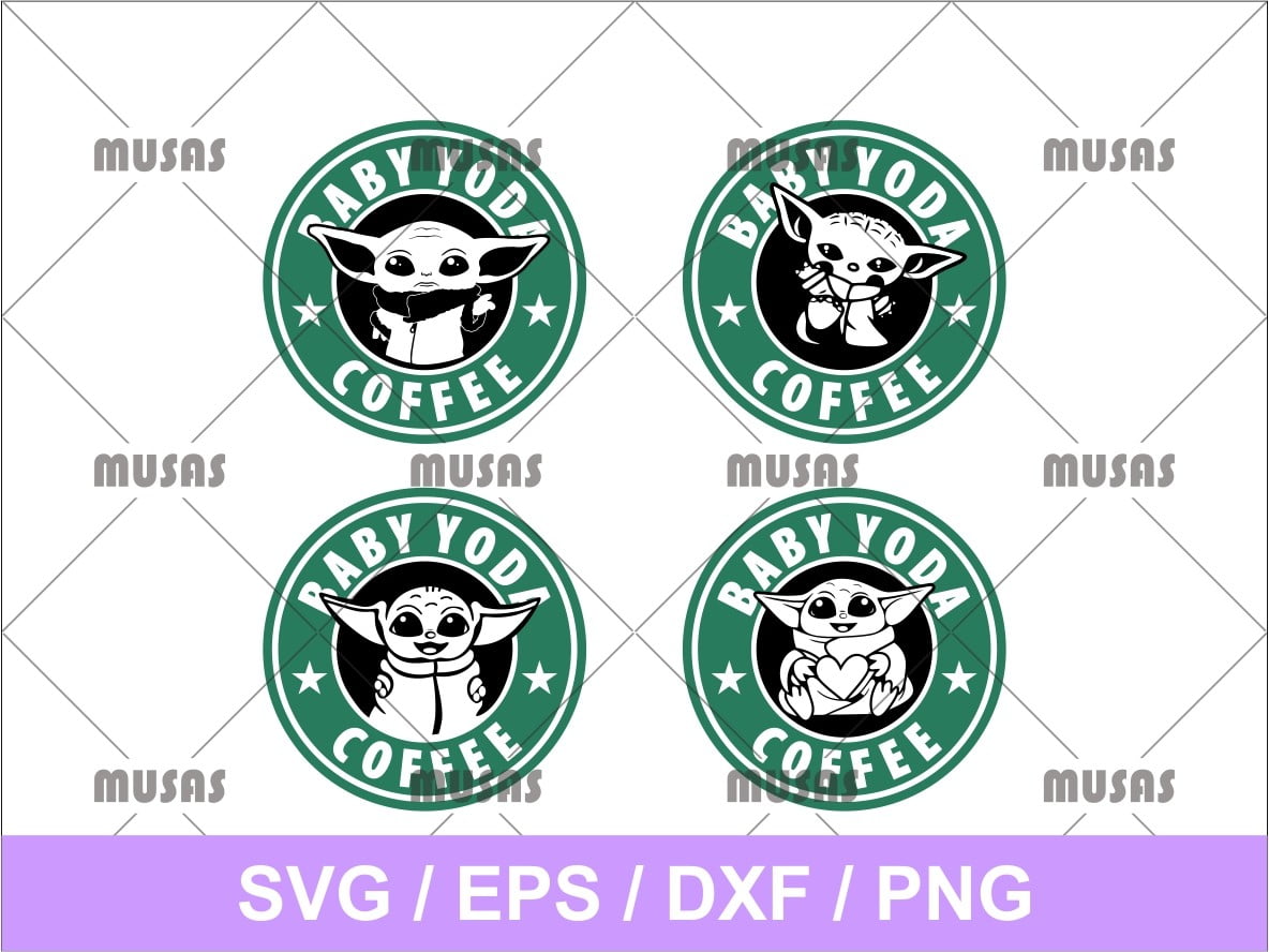Download Starbucks Coffee Baby Yoda Svg Vectorency