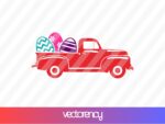 Truck Easter Eggs SVG