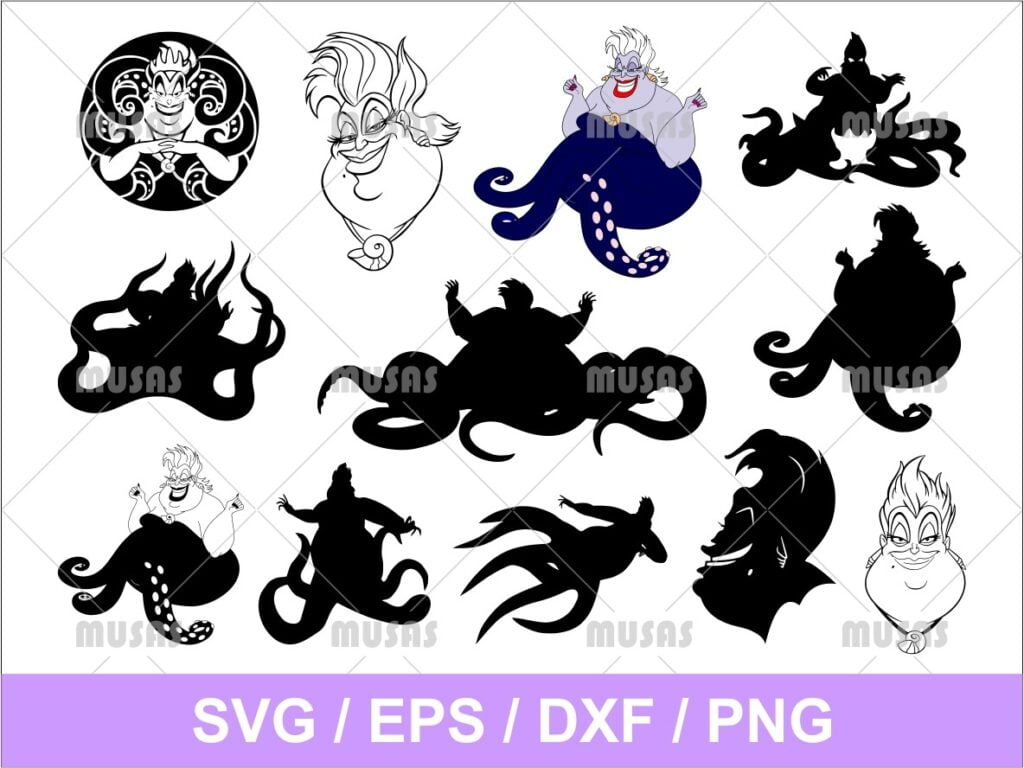 Ursula Silhouette SVG | Vectorency