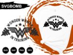 Wonder Woman in Training T Shirt Design SVG