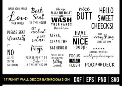 17 Funny Wall Decor Bathroom Sign