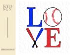 Baseball Love SVG