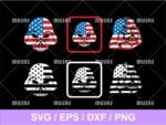 Darth Vader American Flag SVG