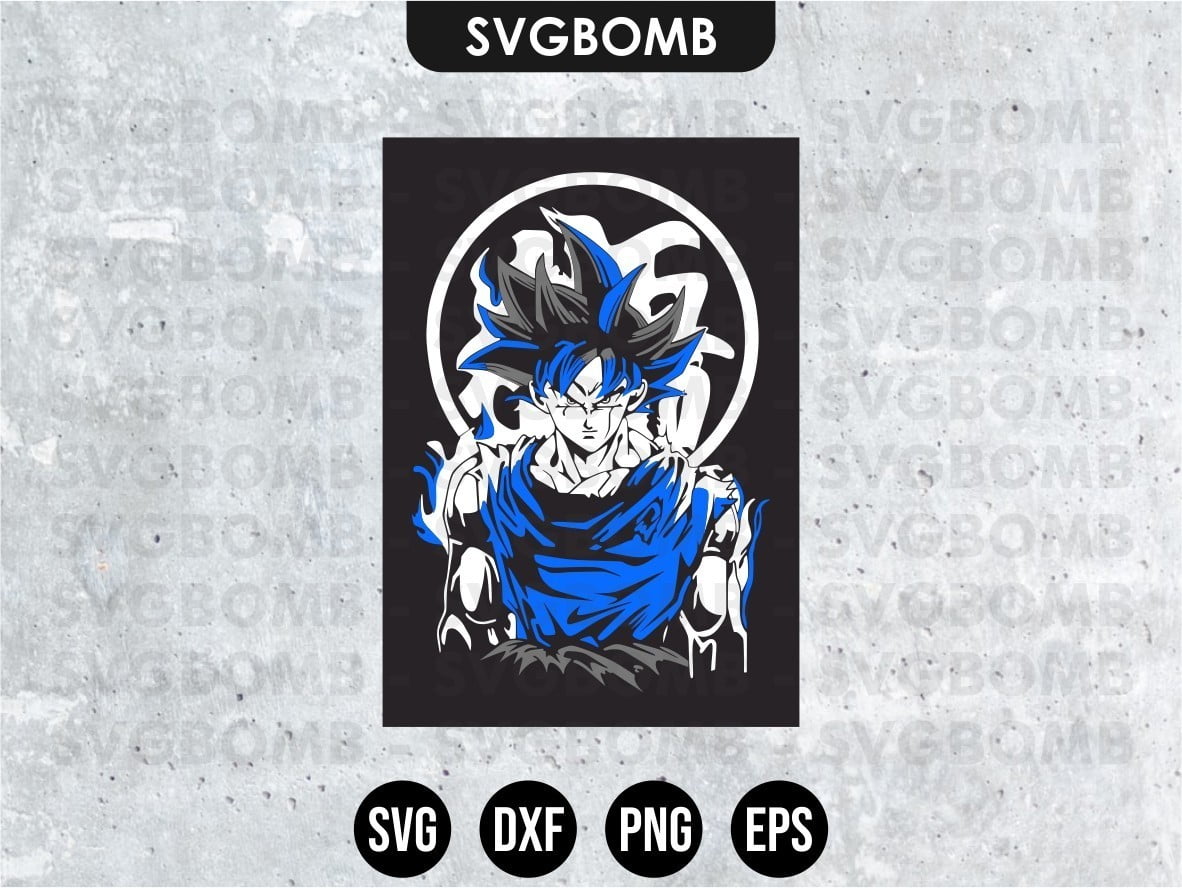 Dragon Ball SVG, Drip Goku High Quality Essential SVG Cut File - WildSvg
