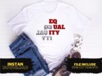 Equality T Shirt Design SVG