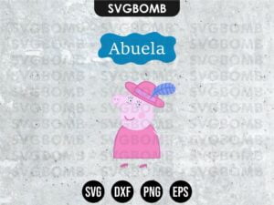 Family Abuela Peppa Pig SVG
