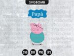 Family Papa Peppa Pig SVG