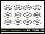 Farmhouse Pantry Canister Labels