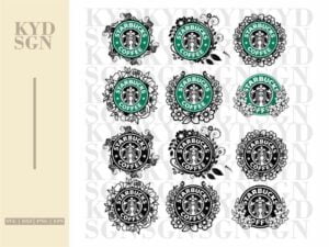Flower Starbucks SVG