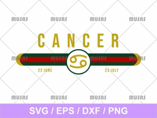 Gucci Cancer Zodiac SVG