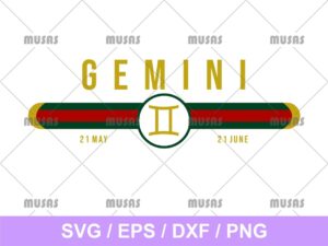 Gucci Gemini Zodiac SVG