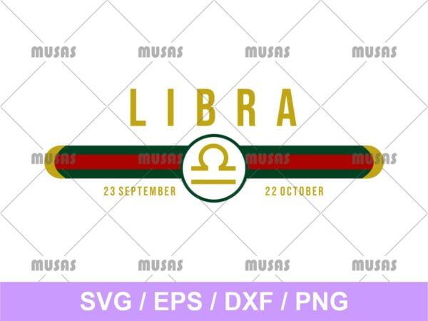 Gucci Libra Zodiac SVG