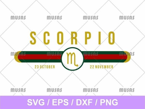 Gucci Scorpio Zodiac SVG