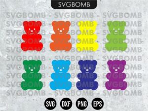 Jelly Gummy Bear SVG