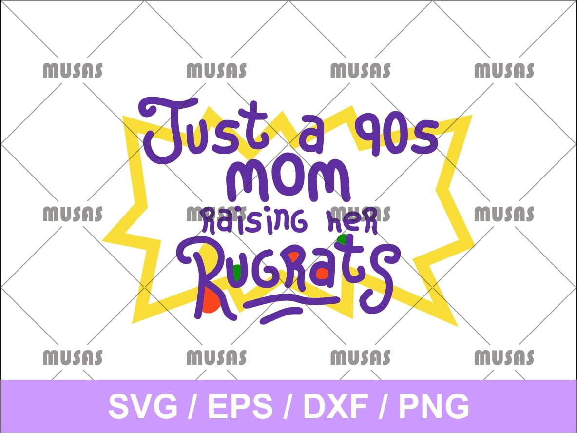 Download Just A 90s Mom Raising Her Rugrats Svg Vectorency