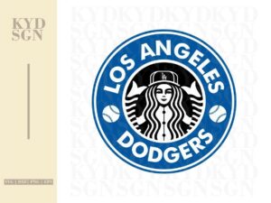 Los Angeles Dodgers Starbucks SVG