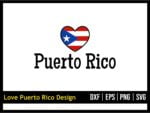 Love Puerto Rico SVG