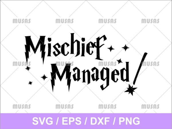 Mischief Managed Harry Potter SVG | Vectorency