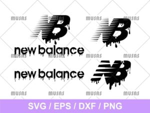 New Balance NB Logo Drip SVG