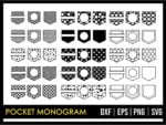 Pocket Monogram SVG