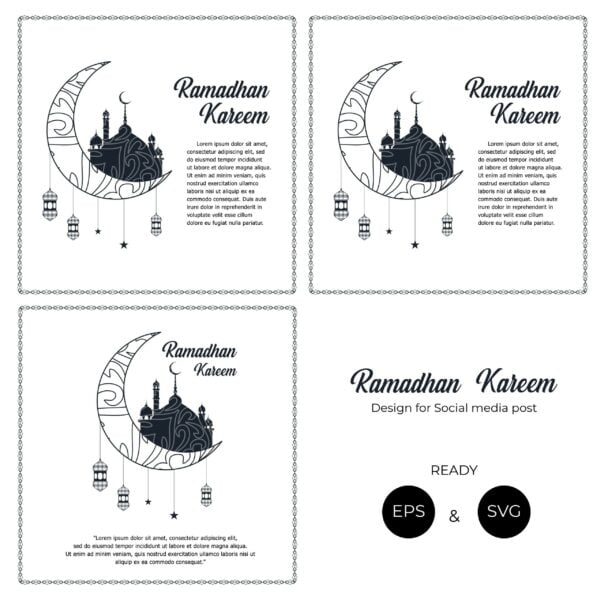 Ramadhan vectorency 01 scaled Vectorency Ramadhan Kareem Social Media post design