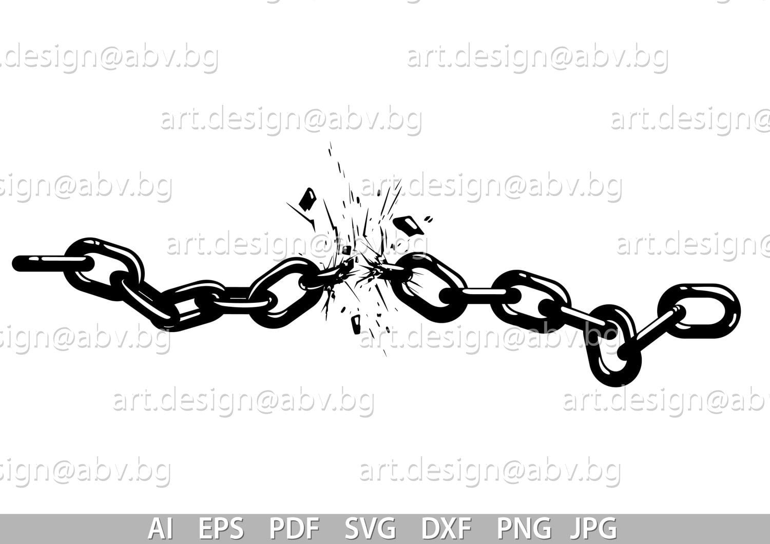 Broken Chain Set 2 Stock Vector by silici 7251087