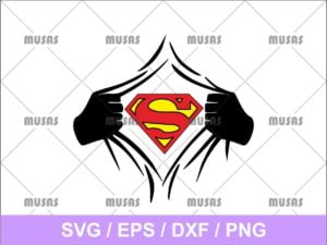 Superhero Superman SVG