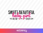 Sweet Beautiful Baby Girl SVG