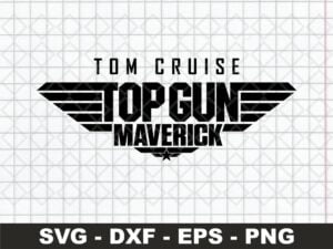 Tom Cruise Top Gun Maverick SVG