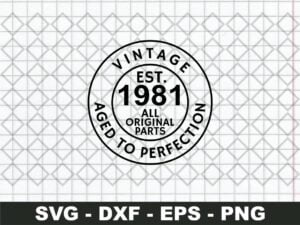 Vintage 1981 Shirt SVG