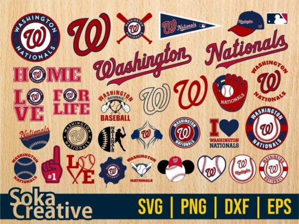 Washington Nationals Svg, Baseball Clipart, MLB svg, Clipart