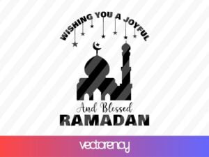 Wishing You A Joyful And Blessed Ramadan SVG